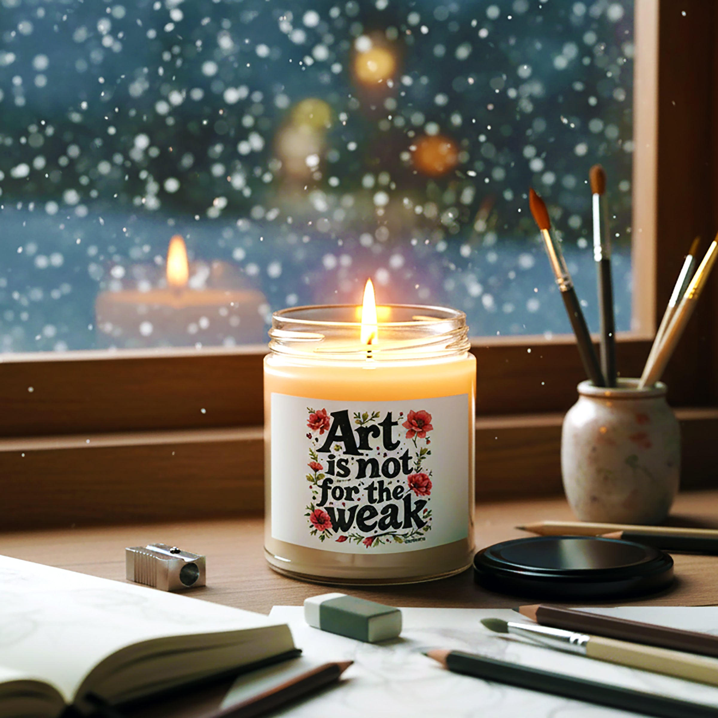 Art is Not for the Weak Soy Candle | Unique Artist Gift
