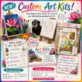 Custom Pet Portrait Painting Kit | Paint Your Own Pet | Personalized Art Kit | Gift for Animal Lovers