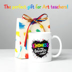 'Kindness is my Favorite Color' Ceramic Coffee Mug for Artists