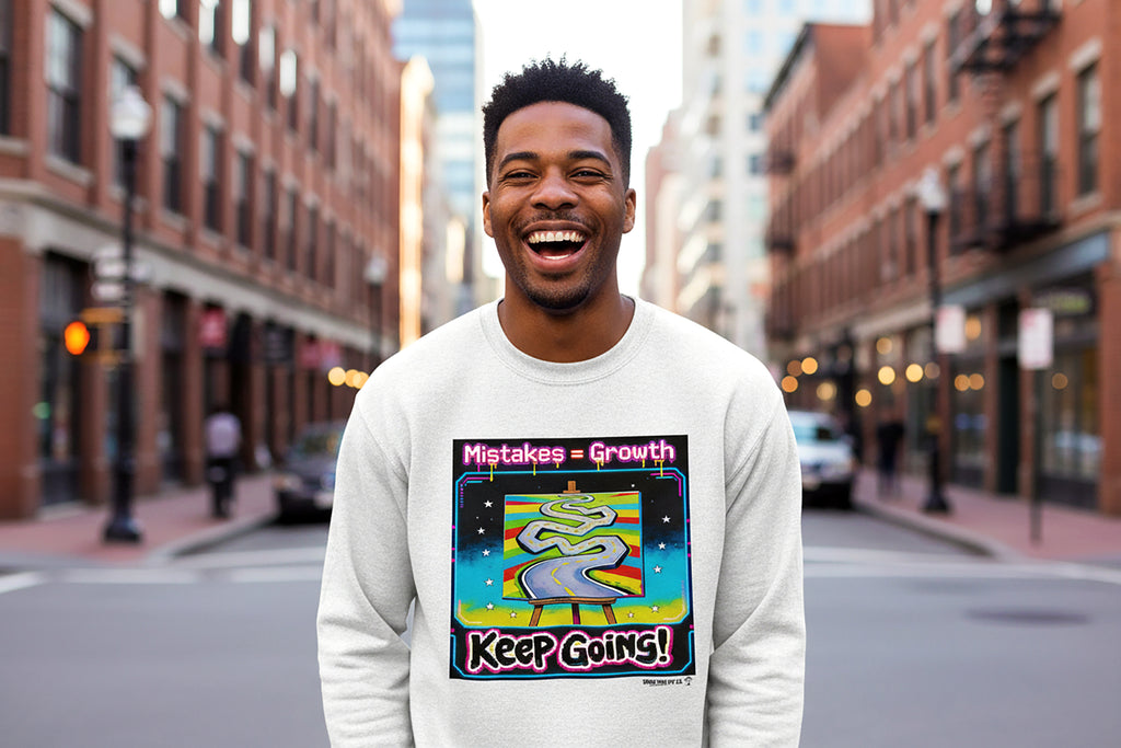 Mistakes = Growth | Art Teacher Sweatshirt | Motivation 'Keep Going!'