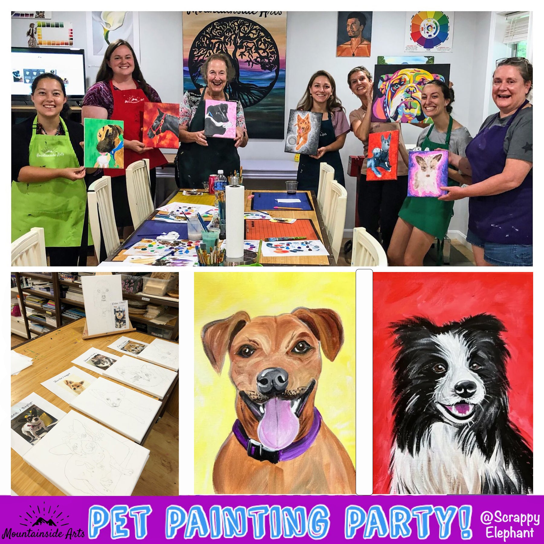 Custom Pet Portrait Painting Kit | Paint Your Own Pet | Personalized Art Kit | Gift for Animal Lovers
