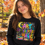Art Is My Favorite Kind of Magic | Halloween Youth Long Sleeve T-Shirt