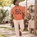 Artist for Peace | Colorful Dove Heavyweight T-Shirt | Unisex Art Tee