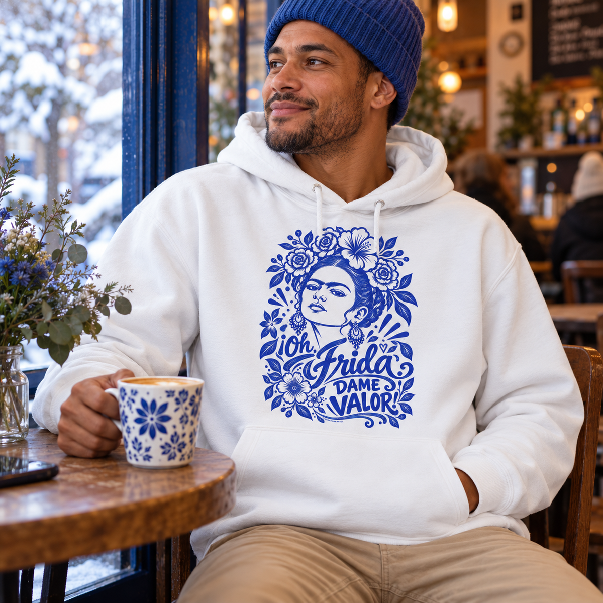 ¡Oh, Frida, Dame Valor! | Sudadera con Capucha Unisex | Frida Kahlo Unisex Art Hoodie