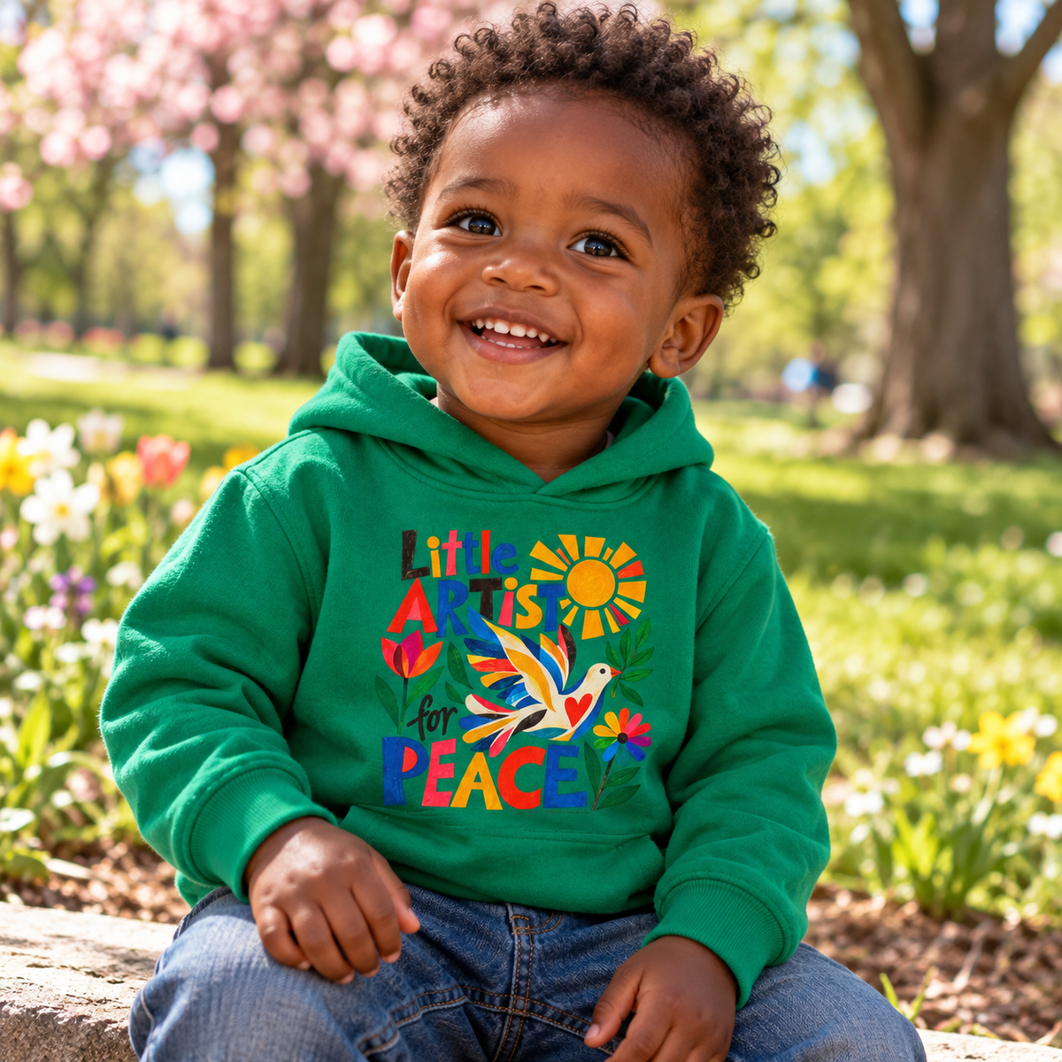 Little Artist for Peace | Toddler Fleece Hoodie