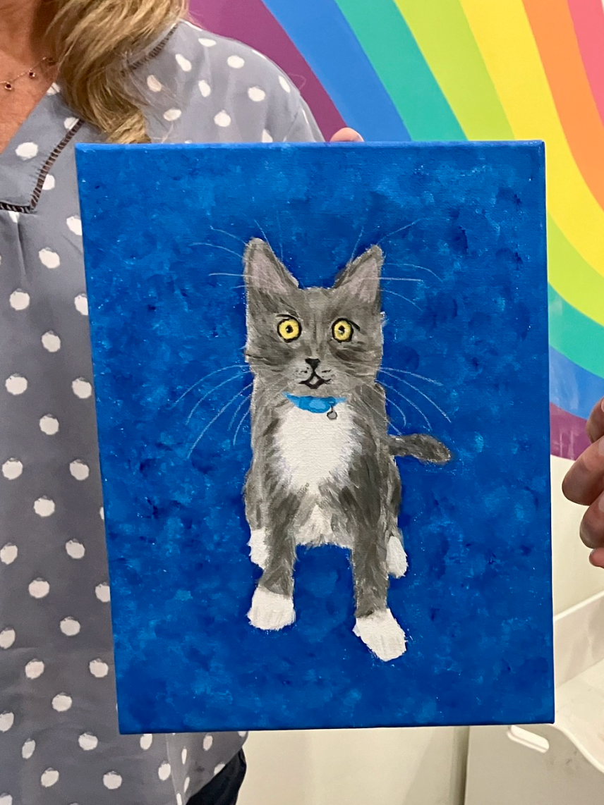 Custom Pet Portrait Painting Kit | Paint Your Own Pet | Personalized Art Kit | Gift for Animal Lovers