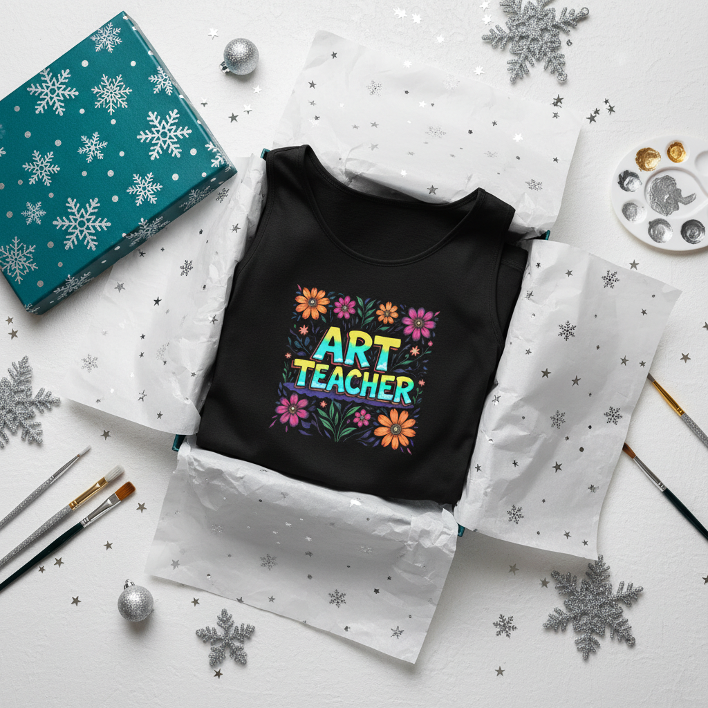 Art Teacher Tank Top Gift Box