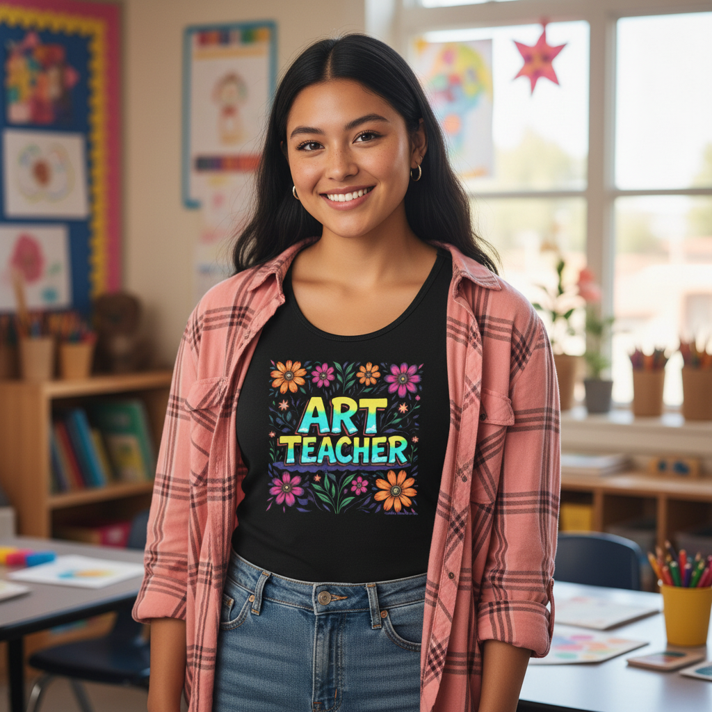 Art Teacher Tank Top - Layered Look