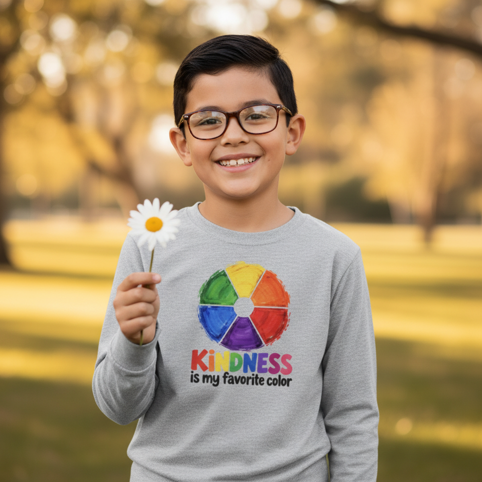 Athletic Heather youth tee promo image