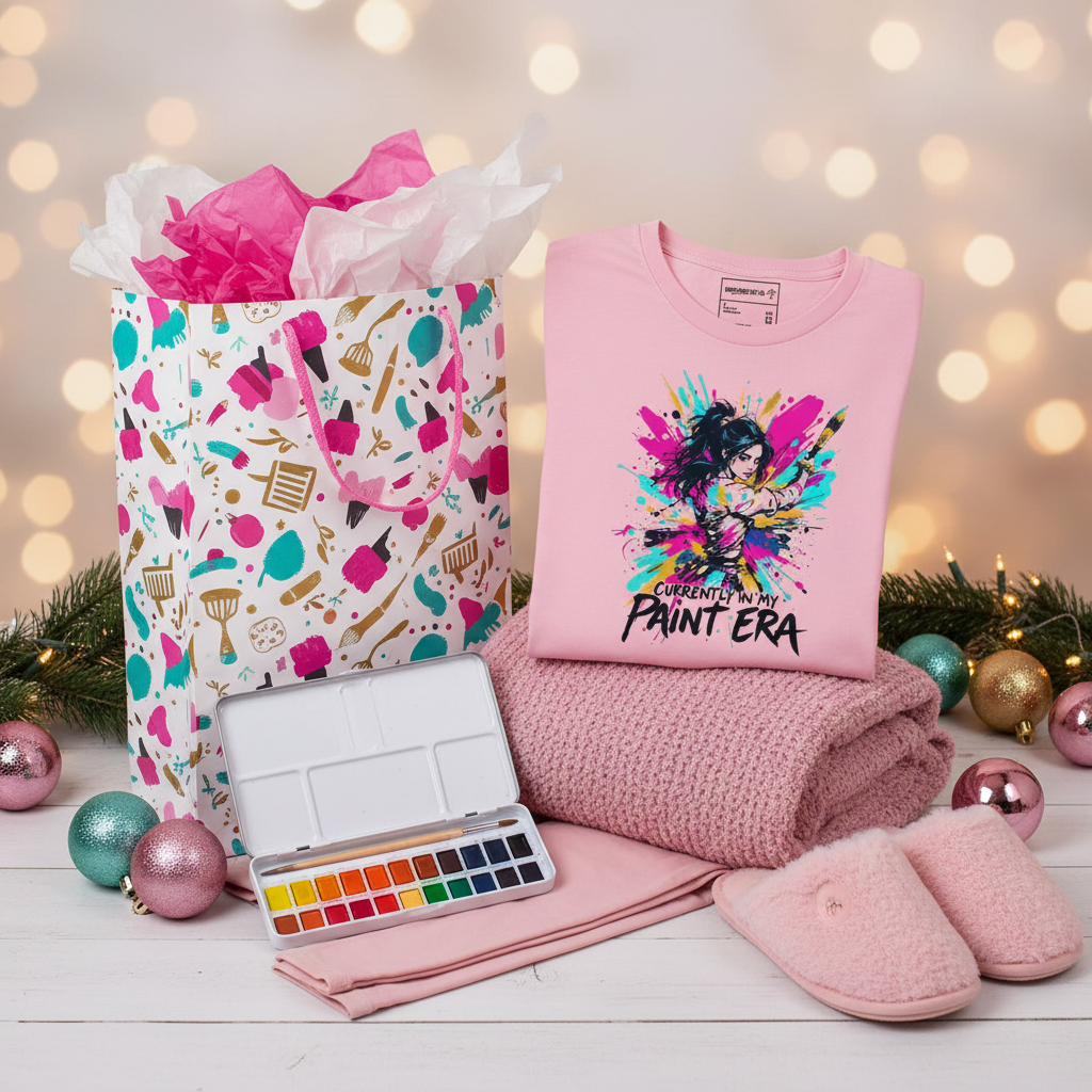 Christmas artist gift bag