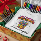 Festive Gift Box with Art Supplies