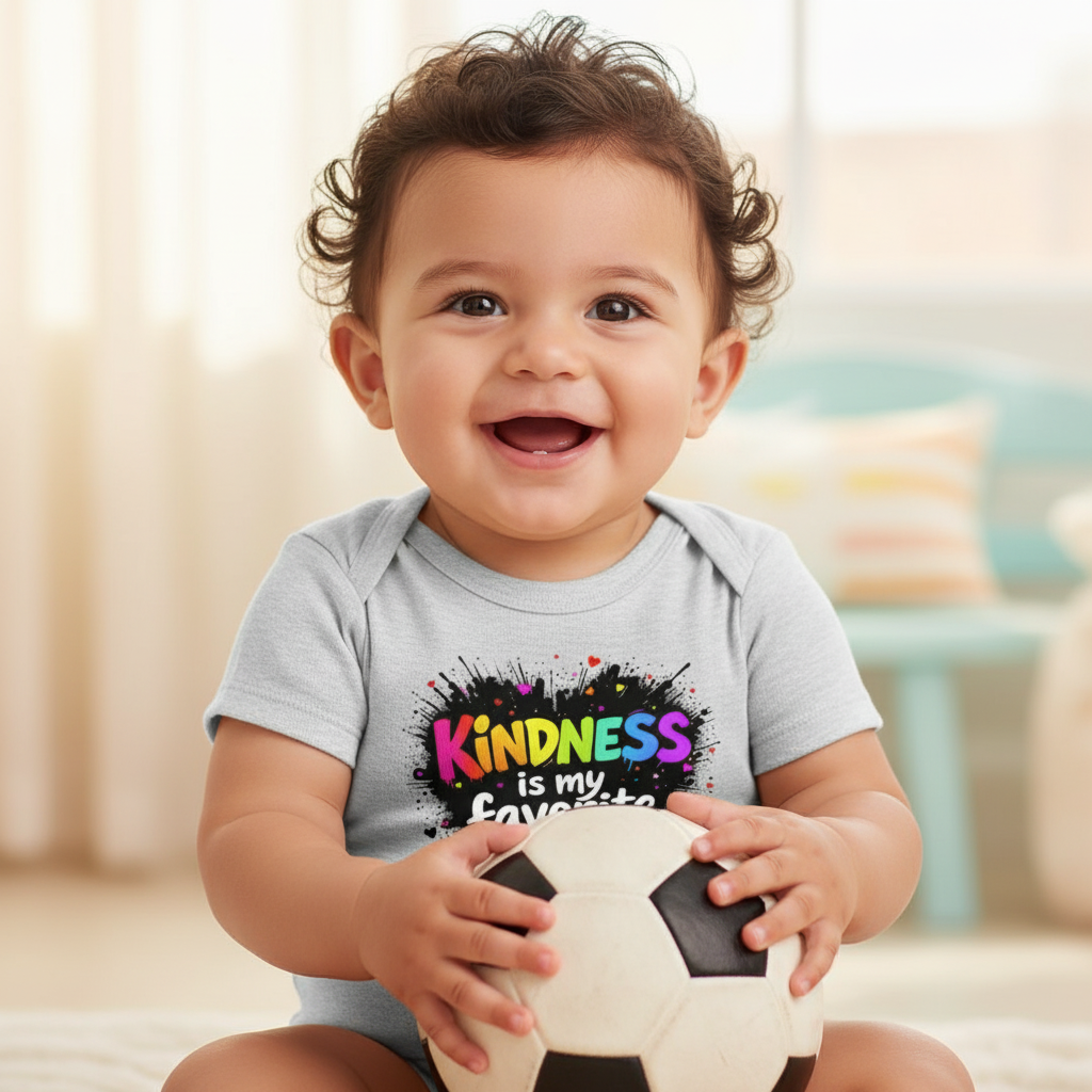 Hispanic baby boy portrait with soccer ball