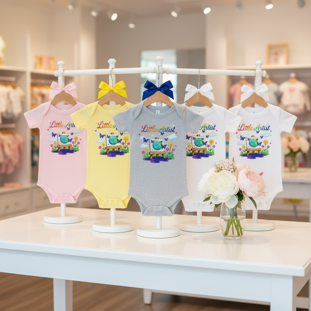 Little Artist Baby Onesie Boutique Display